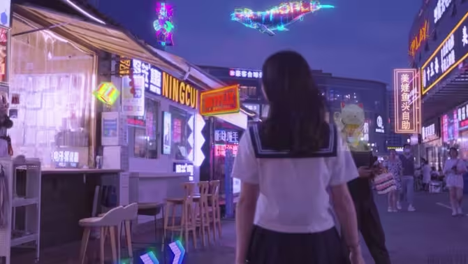 【AE】赛博朋克街道练习